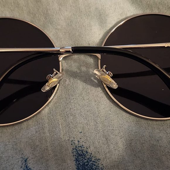 Circle mirrored hippie sunglasses main image 5